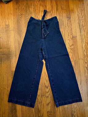 Micaela Greg Wide Leg Jeans in Blue Size Small